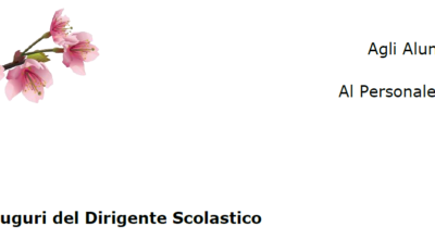 Pasqua 2023- Auguri del Dirigente Scolastico